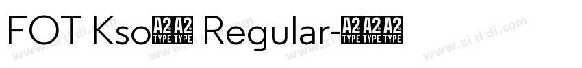 FOT Kso地蔵 Regular字体转换